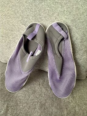 Athletic Works Womens Slip-On Water Shoe - Purple and grey NWOT
